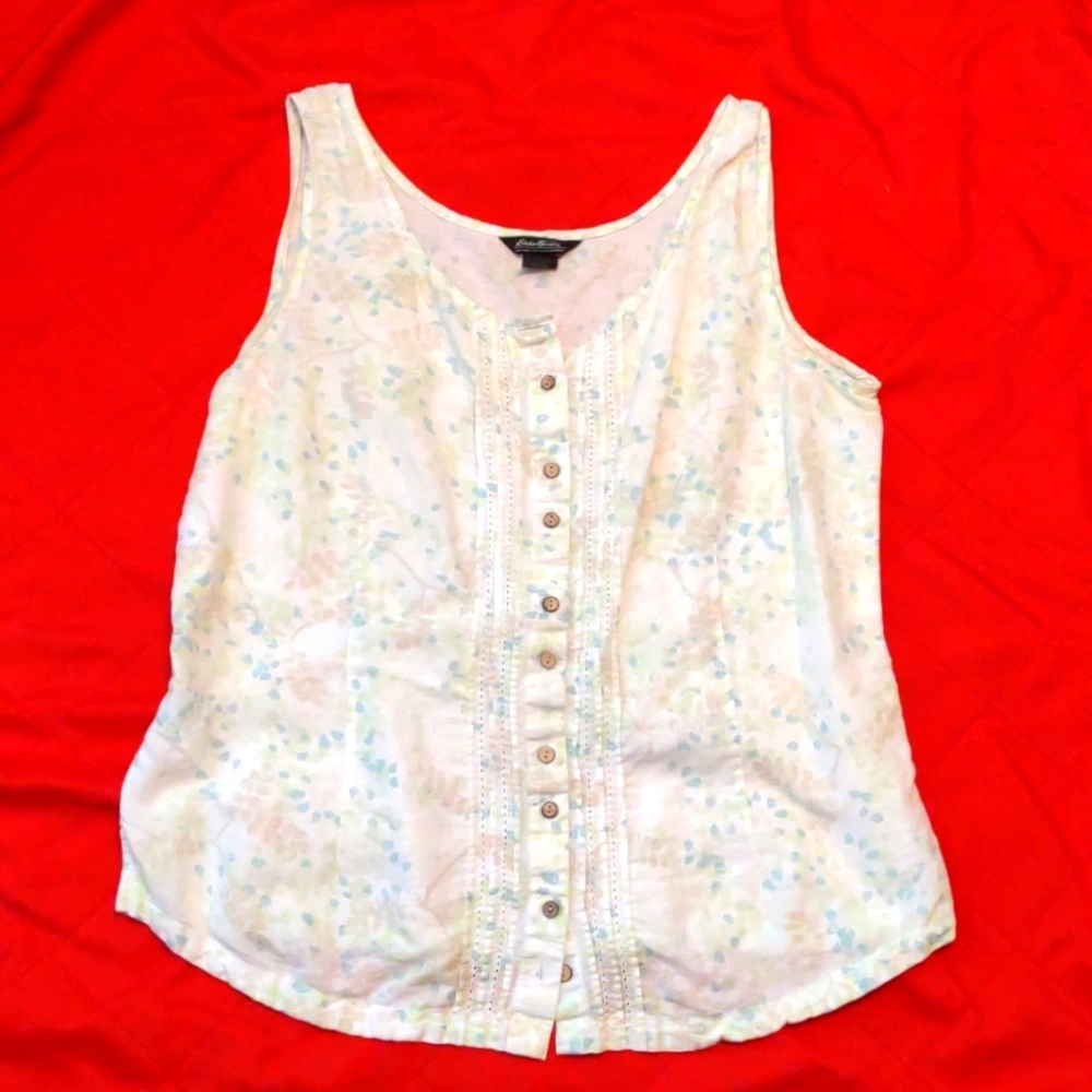 Eddie Bauer linen top, woman's size Large